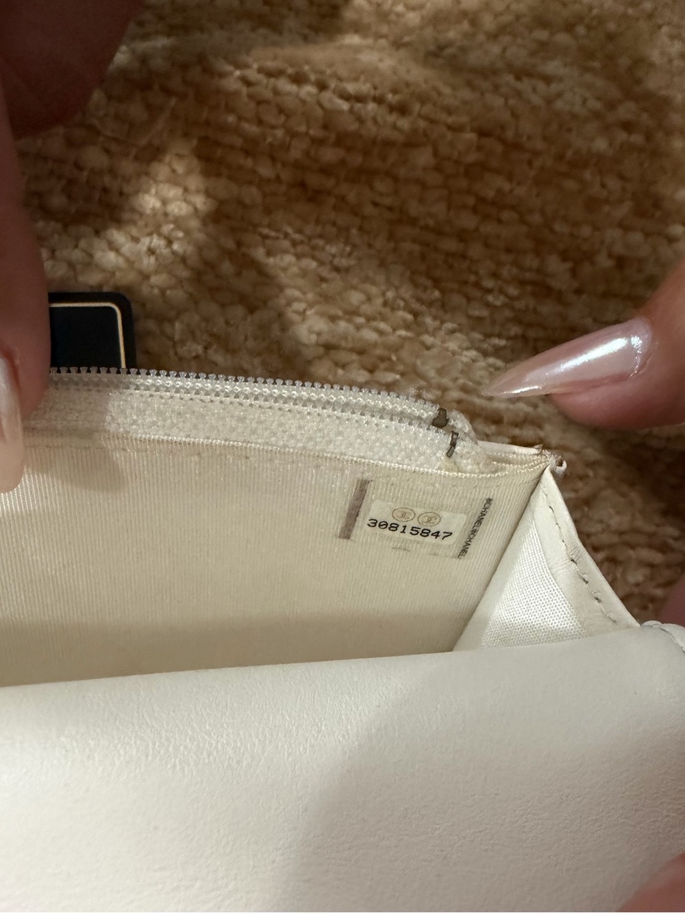 CHANEL Maxi Pearls Mini Wallet on Chain